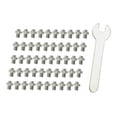 thumbnail image 2 of 50 tornillos antideslizantes para pedales de bicicleta de montaña y carretera, 8 x 6 mm Plata, 2 of 9