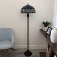 thumbnail image 4 of Enjoy Décor Lamps 2-Light Tiffany Bowl Glass Floor Lamp, 64"H, 4 of 6