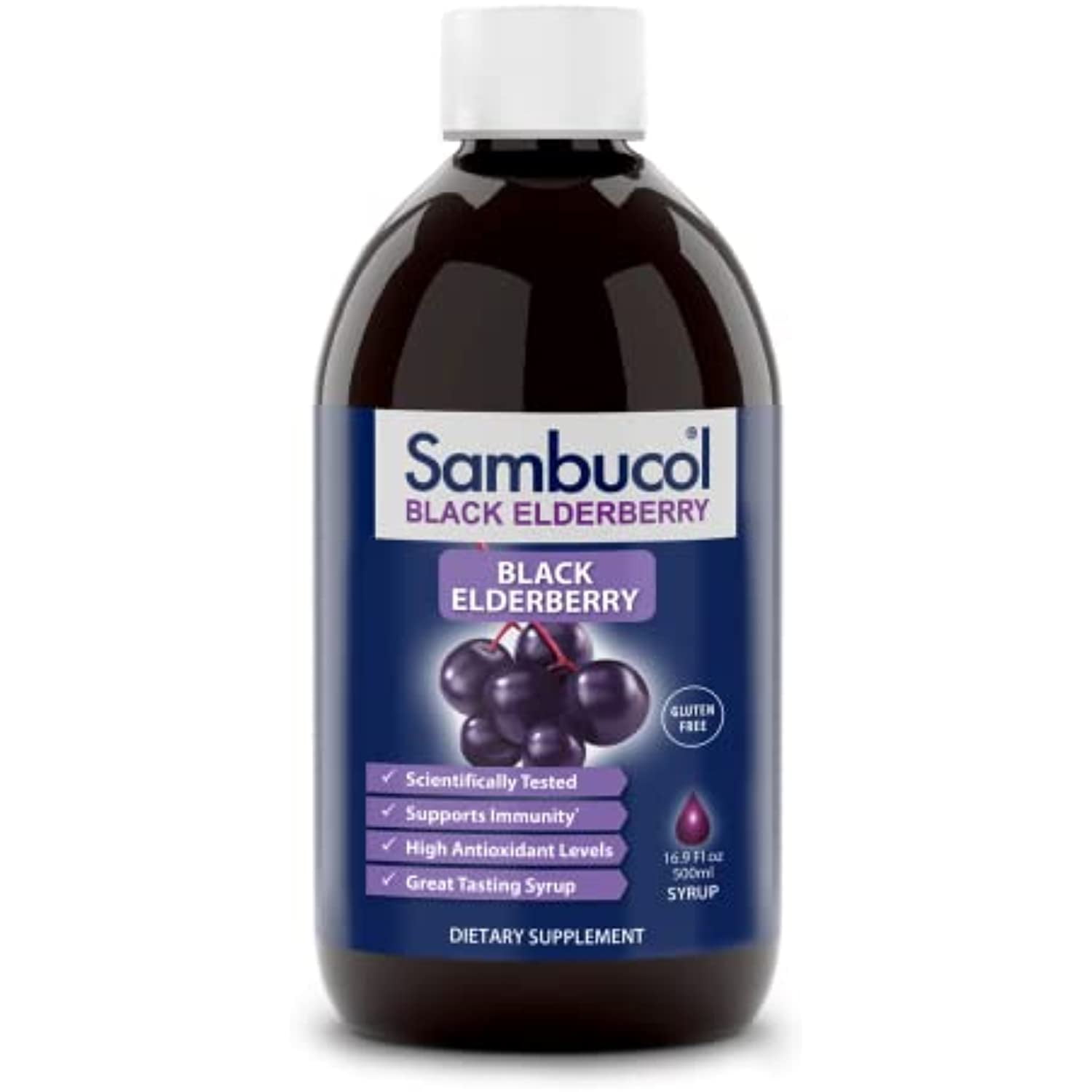 Sambucol Black Elderberry Original Formula, 16.9 Fluid Ounce Bottle