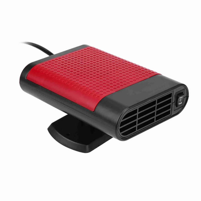 Calentador de Ventana Eléctrico Portátil para Coche, Desempañador con viento Caliente y, Base Giratoria de 360 Grados para Vehículos de 12V