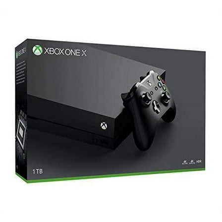 Restored Microsoft Xbox One X 1TB Console with Wireless Controller: Xbox One X Enhanced, HDR, Native 4K, Ultra HD (2017 Model) (Refurbished)