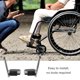 thumbnail image 3 of ColoMX Reposapiés reemplazables para silla de ruedas, pieza de reposapiés para silla de ruedas, Pedal portátil, 1 par, 3 of 8