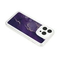 thumbnail image 6 of SaniMore Case for iPhone 14 Pro Max, Shockproof Ant-fall TPU Backplane Marble Stylish Pattern for Girls Women No-Yellowing Slim Lightweight for iPhone 14 Pro Max, Darkpurple, 6 of 11