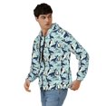thumbnail image 3 of JUNZAN Penguins Dolphins Whales Print Men's Zip Up Hoodie Athletic Hoodies Long Sleeve Hooded Sweatshirts With Pockets (S-3XL), 3 of 6