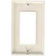thumbnail image 2 of Leviton 80401-NW 1, Standard Size, Thermoplastic Nylon, Mount, Pack of 5, White Gang Decora/GFCI Device Wallplate, 5, 2 of 3