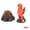 human+volcano, variant on CSCHome Turtle Tank Decor Beautiful Aquarium Decoration Resin Simulation Volcano, Funny Design,Realistic Colors Fish Tank Decorations for Home Office