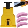thumbnail image 1 of Chainsaw Sharpener, Chainsaw Sharpener Set With 3 Whetstones, Fast Woodworking Tools For Lumberjacks, Lawn Mowers, Chainsaws, 1 of 5