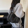 thumbnail image 6 of SPEKSEE Women Frosted PU Shoulder Bag with Multi Zipper Handbag Top-Handle Bag Large Capacity for Travel Shopping Daily Use, 6 of 18