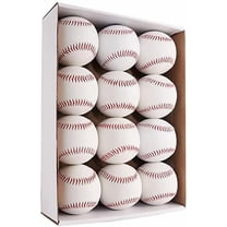 Official Size Practice Training Baseballs 12 Balls Pack Blank Baseball Sports Youth/Adult for League Play, Pitching, Batting, Fielding, Autograph, Gifts(One Dozen)$$Sport & Recreation Other