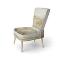 thumbnail image 3 of Designart "pasture Grasslands Minimalism II" Beige Landscapes Upholstered Accent Chair - Traditional Arm Chair For Bedroom, 3 of 5