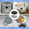 thumbnail image 4 of Sink Strainer Stopper 4 Pack, Universal Silicone Kitchen Sink Drain Strainer Cover Plug Stopper Kit, 4.5 Inch Stainless Steel Sink Filter Strainer, Food Catcher for Kitchen Sink, 4 of 5