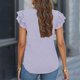 thumbnail image 4 of mfyjkho Tops Para Hacer Ejercicio Para Mujer, Blusas De Verano Para Mujer, De Color Liso, Con Cuello En V Y Manga Corta Tops Para Salir Para Mujer M, 4 of 7