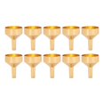 thumbnail image 2 of 10pcs Metal Small Funnel Mini Aluminum Alloy Funnel for Filling Bottles and Transferring Cosmetics PerfumeGold, 2 of 5