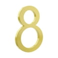 thumbnail image 1 of HASWARE 6 inch (15 cm) Floating House Number Apartment Door Numbers Mailbox Address Sign, Aluminum Alloy (#8, Golden), 1 of 3
