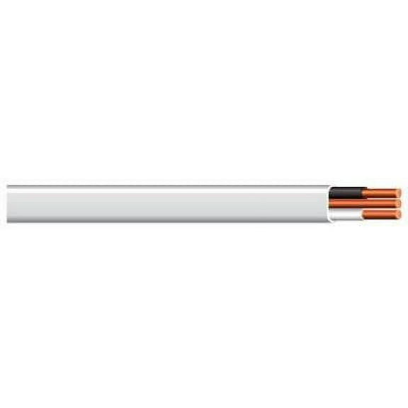 Southwire Building Wire 14 Ga, 2 Conductor 15 Amp 600 V 90 Deg C 25 ' White