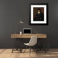 thumbnail image 4 of Rembrandt van Rijn 20x24 Black Modern Framed Museum Art Print Titled - Portrait of a Man in a Tall Hat (C. 1663), 4 of 5