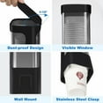thumbnail image 2 of Samhe Cup Dispenser, Wall Mount Water Cooler Cup Holder Fit 3-5oz Small Cups, Pull Type Cups Holder for Home, Bathroom, Office Hospital - Black, 2 of 8