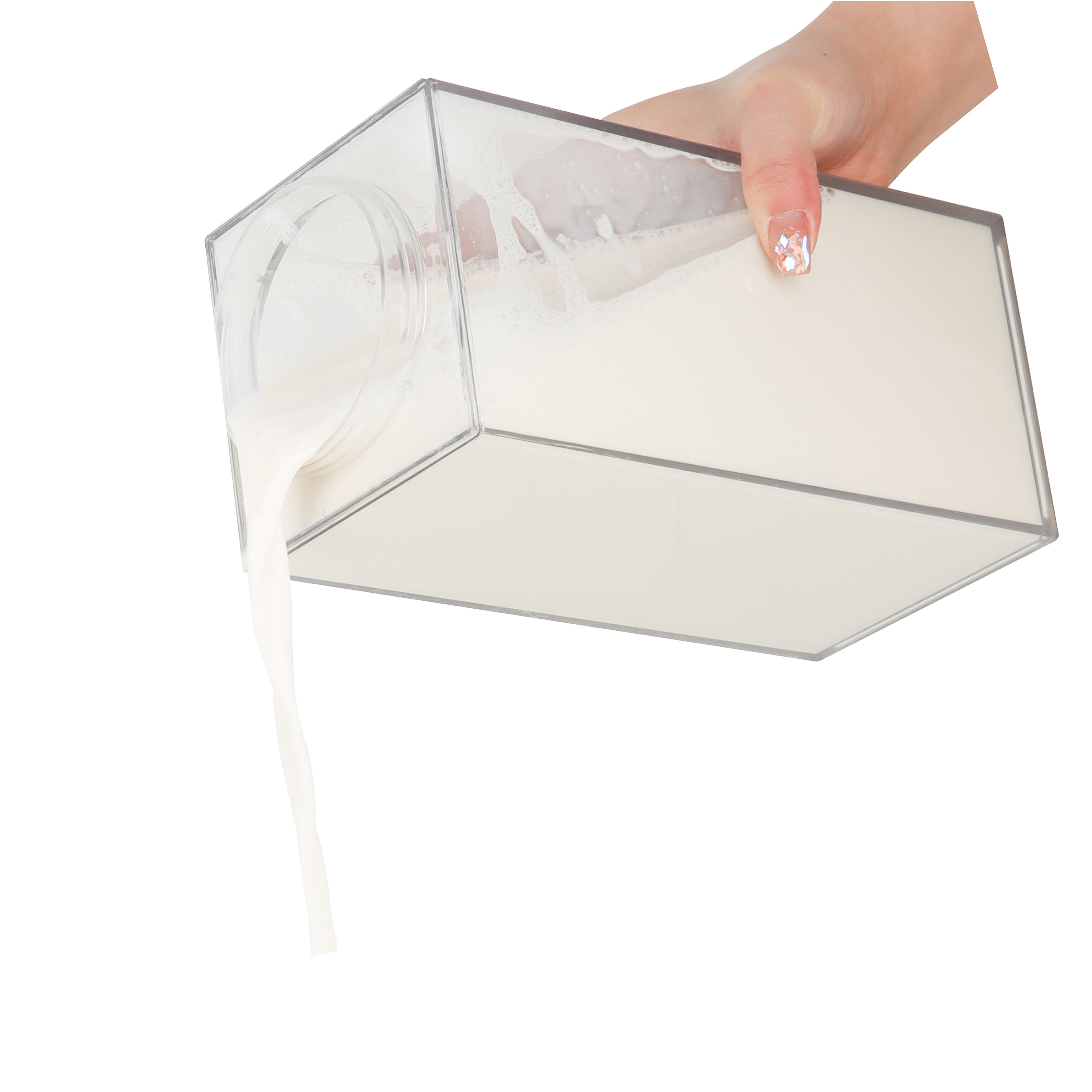 Kitchen Details 64 Ounce Beverage Carton in Clear