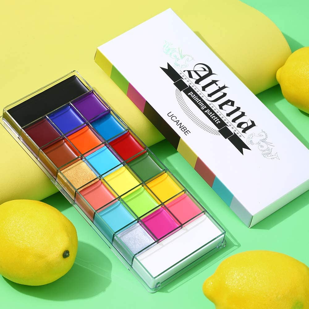 Athena Face Body Paint Oil Makeup Set 20 Colors For - Temu