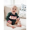 thumbnail image 3 of Rovasas Baby Christmas Romper Gingerbread Man Embroidery Long Sleeve Jumpsuit, 3 of 9