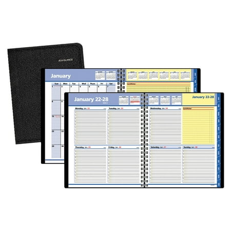 A-glance Quicknotes Weekly - AT-A-GLANCE QuickNotes Weekly/Monthly Appointment Book, 8 x 9 7/8, Black, 2018
