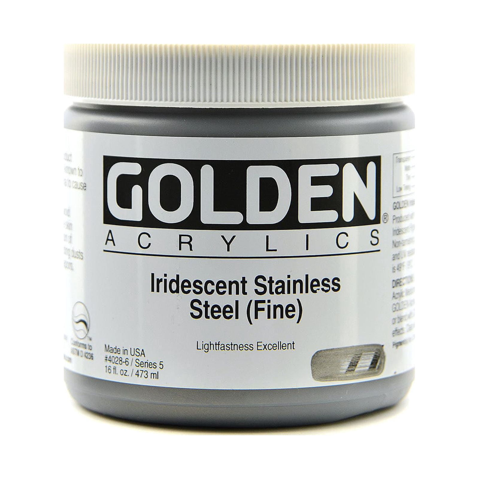 Golden Heavy Body Acrylic Paint - Iridescent Pearl (Fine), 32 oz Jar