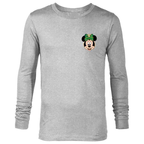 Disney Minnie Mouse Happy Christmas Headband Corner Art - Long Sleeve T-Shirt for Men - Customized-Athletic Heather