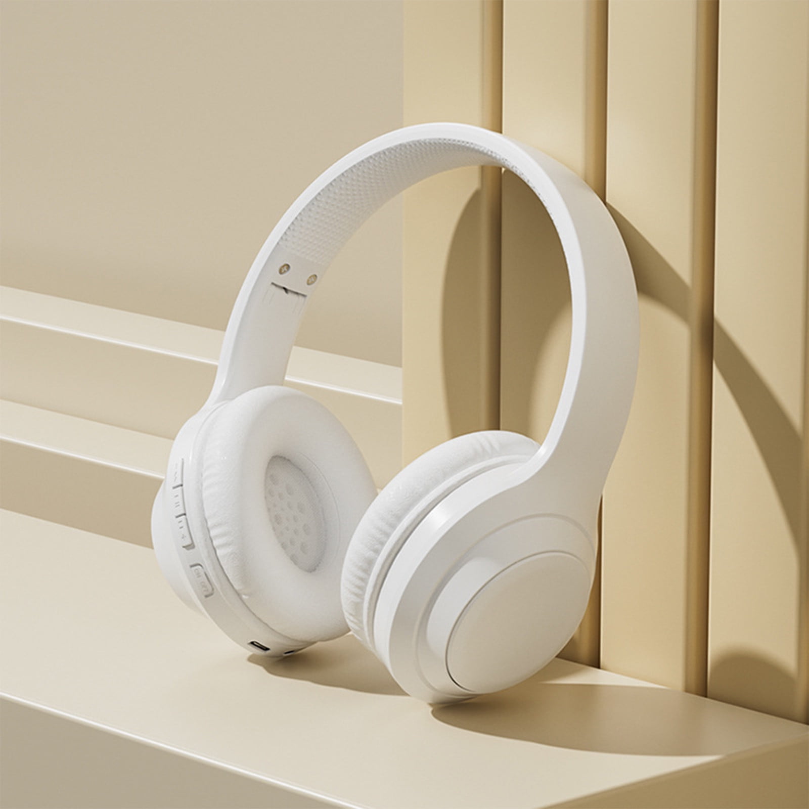 SPOORYYO Bluetooth Headphones Wireless, Over Ear Stereo Wireless Headset 16H Playtime with deep bass,Bluetooth Headphones with Microphone, Foldable Stereo Wireless Headset