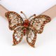 thumbnail image 3 of 1 Uds. Broche de la serie Gujin, broche de mariposa con incrustaciones de diamantes de aleación retro europea y americana JM  JM, 3 of 5
