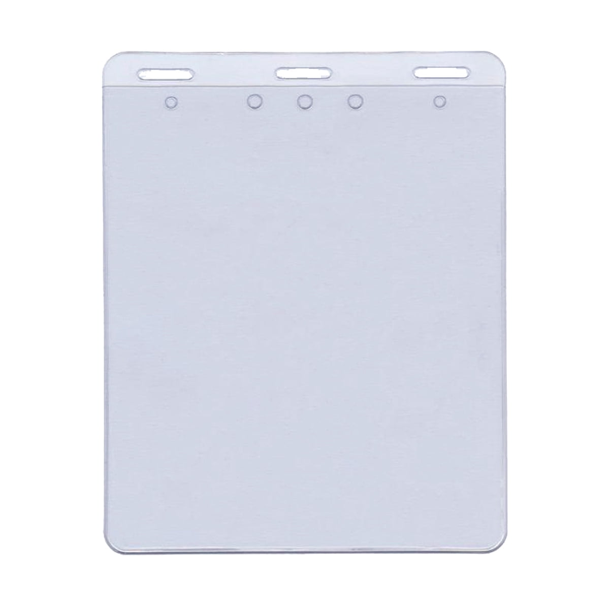 Bulk 100 Pack - 4x5 Badge Holder Horizontal - USA Made - Clear Credential Sleeve for Events - Heavy Duty Plastic Name Tag Badge Cover by Specialist ID