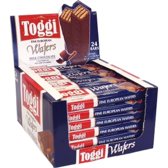 Toggi Fine European wafers Milk Chocolate 1.75oz 24 Count