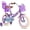 Purple, variant on JOYSTAR Little Daisy 14 Inch Kids Bike for 3 4 5 Years Girls with Handbrake Children Princess Bicycle with Training Wheels Basket Streamer Toddler Cycle Bikes Blue