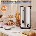 thumbnail image 3 of EuKer Hot Water Urn, 110 Cpu Commercial Coffee Urn for Party, Catering, Silver, 3 of 9