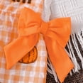 thumbnail image 5 of Baby Girl Halloween Outfit Toddler Overalls Pumpkin/Ghost Embroidery Romper Flared Suspender Pants for Girls, 5 of 7