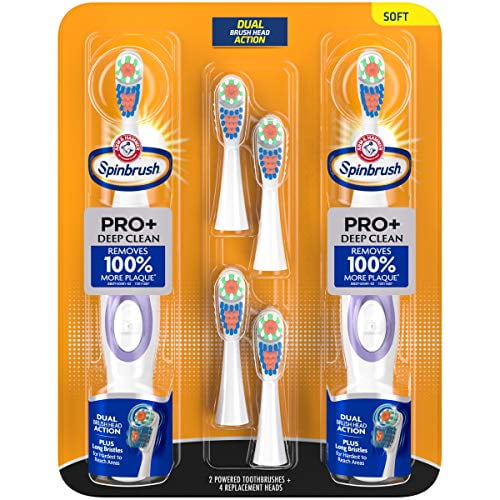 Arm & Hammer Spinbrush Truly Radiant Battery Toothbrush Value Pack