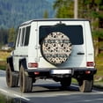 thumbnail image 2 of Yuyamidu Aztec Spare Tire Cover Wheel Protectors Cow Print Tyre Covers with Elastic Band Universal Trailer Tire Cover for RV SUV Truck Camper Travel Trailer, 2 of 5