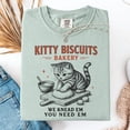 thumbnail image 3 of Kitty Biscuits Bakery T-Shirt, Funny Cat Sourdough Shirt, Cute Cat Bakery Tee, We Knead Em You Need Em Shirt, Cat Lover Baker Gift, 3 of 8