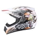 thumbnail image 3 of Para la versión de casco de bicicleta de playa personalizado para jóvenes, casco integral de kart con diseño de fantasma de fuego, 3 of 6