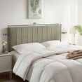 thumbnail image 6 of Virtu Upholstered King Headboard No Tools Required Peel and Stick Bed Headboard Only, Olive Green, 6 of 8