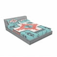 thumbnail image 3 of Ambesonne Tribal Fitted Sheet & Pillow Sham Set, Vintage Native, Twin, Multicolor, 3 of 3