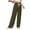 Green, variant on WIZUTIZ Dress Pants for Women Ultra Thin Trendy Loose Wide Leg Slacks Pants Stretch Elastic High Waist 7/8 Length Pants Solid Drawstring with Pockets Dress Pants for Ladies Fitness Date Green