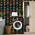 thumbnail image 4 of Peel and Stick Wallpaper Abstract Southwestern Geometric Bold Red Green Yellow Dark Blue Wall Mural 17.7in x 9.8ft Self Adhesive Removable Wall Paper Renter Friendly Wallpaper for Bedroom Cabinets, 4 of 8