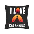 thumbnail image 4 of Set of 2 Decorative Throw Pillow Covers 18x18in - Black Background with Meditative Silhouette & Gradient Orange Design for Couch Bed Car, 4 of 8