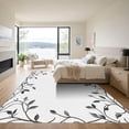thumbnail image 3 of ODIKA 6'x9' Machine Washable Non-Slip Area Rug, Art Nouveau Black High Traffic Rug with Pad, Gray, 1055897, 3 of 8