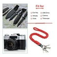 thumbnail image 5 of Jinswick Heavy Duty Paracords Keychain Rust-proof Keychain Portable Braided Lanyard for Outdoor Activities Heavy Duty Paracords Lanyard with Buckle Keychain，Black and khaki camouflage, military green, 5 of 5