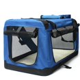 thumbnail image 2 of Jaula para perros, jaula para coche, bolsa de transporte para excursiones, equipaje para mascotas, jaula de viaje para coche, jaula para perros y gatos, plegable, para perros medianos y grandes, L-8, 2 of 5