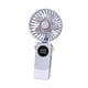 thumbnail image 2 of Mini ventilador de mano con pantalla LED, portátil, silencioso, para escritorio, USB Púrpura claro, 2 of 9