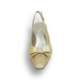 thumbnail image 2 of FLORAL Pearl Women's Wide Width Evening Dress Shoes for Wedding, Prom, & Dinner GOLD 6, 2 of 6