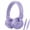 Purple, variant on Pedoxline Kids Headphones for Boys Girls, Wired over Ear Headphones for School with Microphone, Lightweight Foldable Stereo Wired Toddler Earphones 3.5mm Jack for School /PC/Mac/Tablet (Pink)