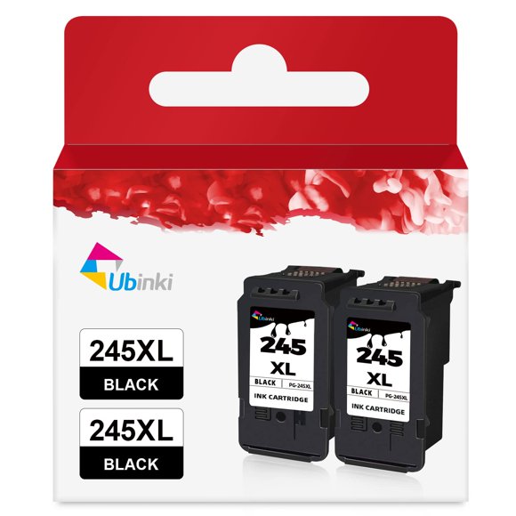 Cartucho de tinta Ubinki compatible para Canon 245XL negro, paquete de 2
